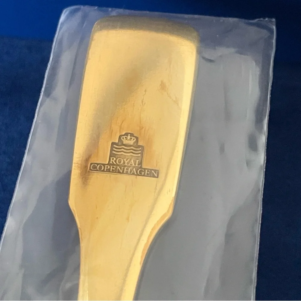 1995 Holiday Gold Plated Spoon by Royal Copenhagen